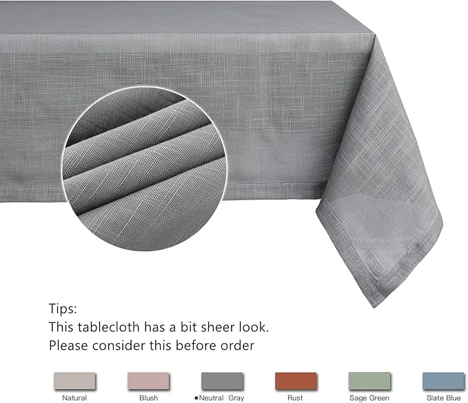 maxmill Lux Faux Linen Tablecloth - Image 5