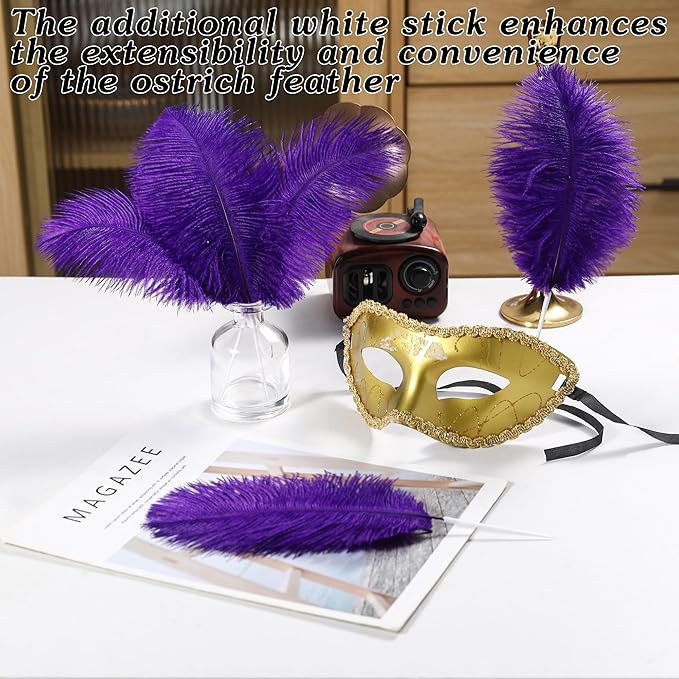 SOGUGOM Pueple Craft Ostrich Feathers - Image 5