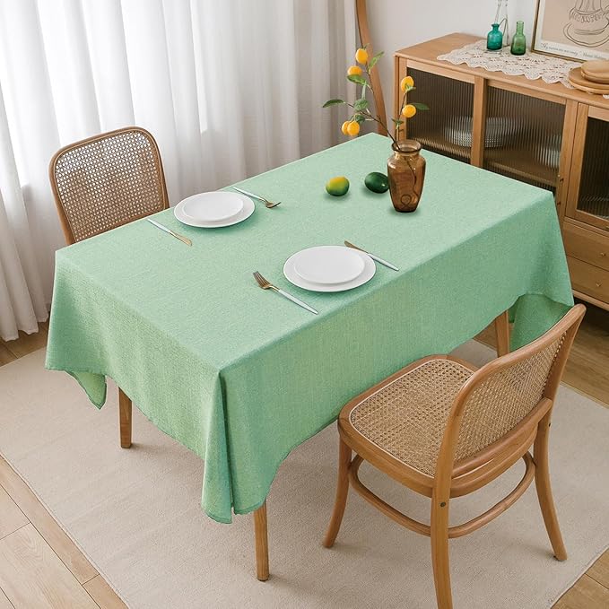 NLMUVW Light Green Linen Tablecloth Rectangle, Sage Table Cloth Farmhouse - Image 6