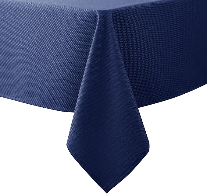Biscaynebay Textured Fabric Tablecloths 60x108 Inches Rectangular, Wedding and by Biscaynebay