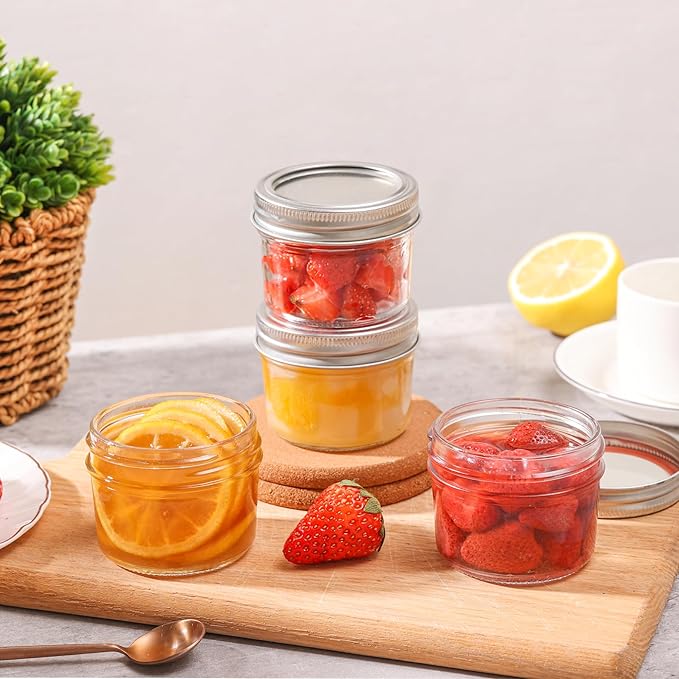 ComSaf Mini Mason Jars 4oz - Image 5