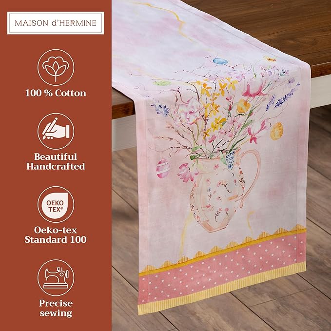 Maison d' Hermine Table Runner 100% Cotton Single Layer Table Runners 108 - Image 2