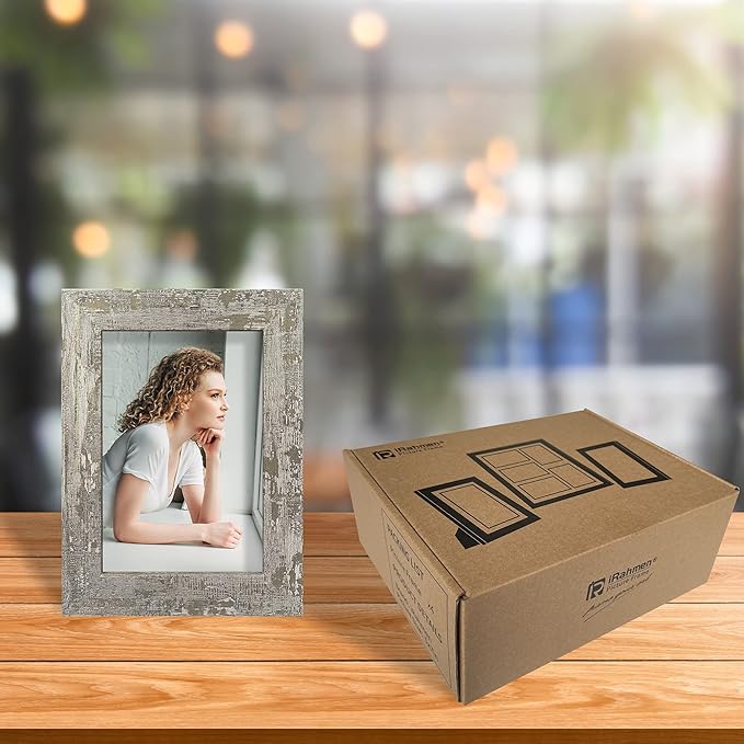 4x6 Picture Frame set of 4, High Definition Glass Distressed Moss Green Frame - Image 7