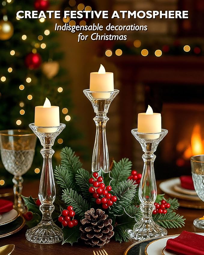 Amagic 12/24/50/100/150 Pack LED Tea Lights, Flameless Votive Candles, Battery - Image 7
