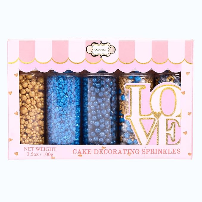 Confect Edible Sprinkles – Marine Royalty Theme – Assorted Pack - Image 8