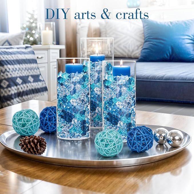 DomeStar 500PCS Fake Ice, Vase Fillers Fish Tank Decor Table Scatter Decoration - Image 3