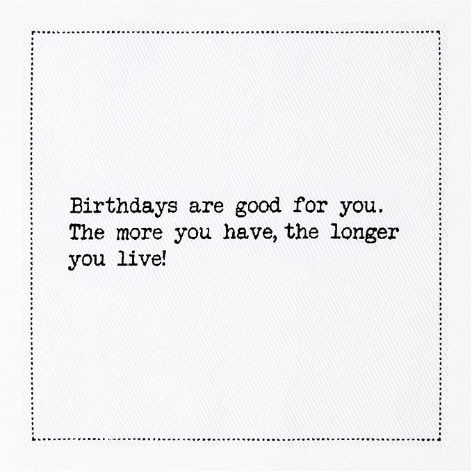 Five Star Napkins 60th Birthday Quotes White Cotton Cocktail Napkins, Beverage - Image 8