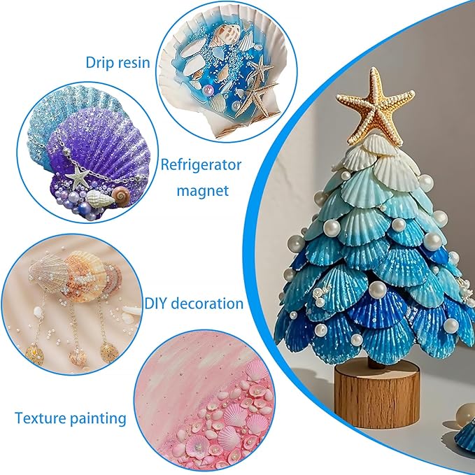 16PCS Sea Shells Scallop Shells Natural White Sea Shells - Image 4