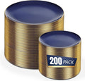 bUCLA 200PCS Blue Plastic Plates by BUCLA