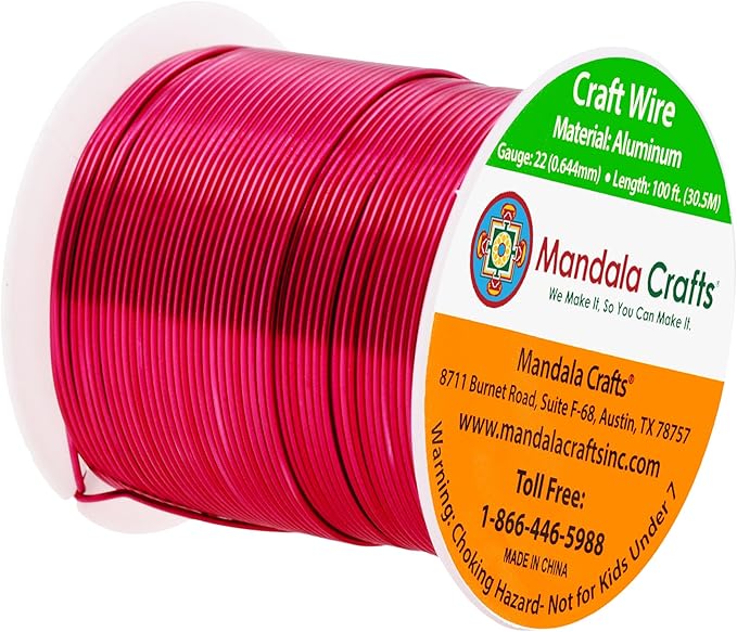 Mandala Crafts 22 Gauge Anodized Aluminum Craft Wire - Image 2