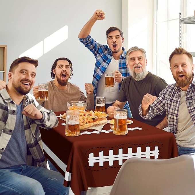 QZYL Football Party Decorations 2025, Disposable Football Tablecloth, Game Day - Image 7
