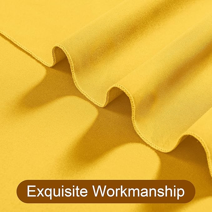 DWCN 10x8 FT Yellow Backdrop Curtains - Image 4