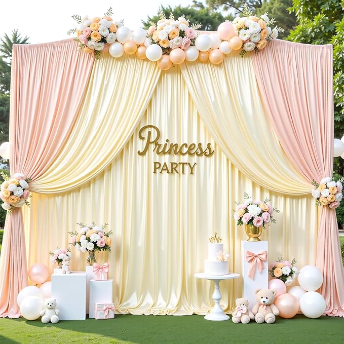 Champagne Glitter Backdrop Curtain - Image 7