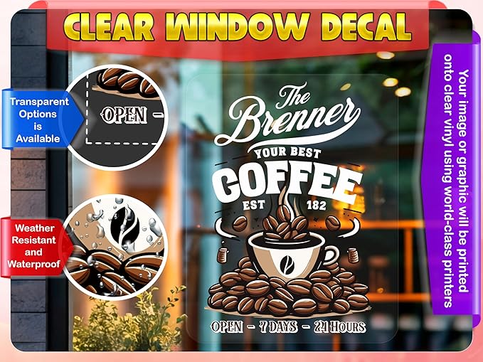 Custom High Static Window Cling ║ Your Logo or Design We Print Your Static - Image 5