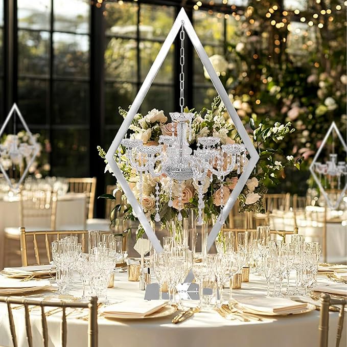 European Wedding Romantic Candlestick 45 "Table top Candlestick Metal - Image 2