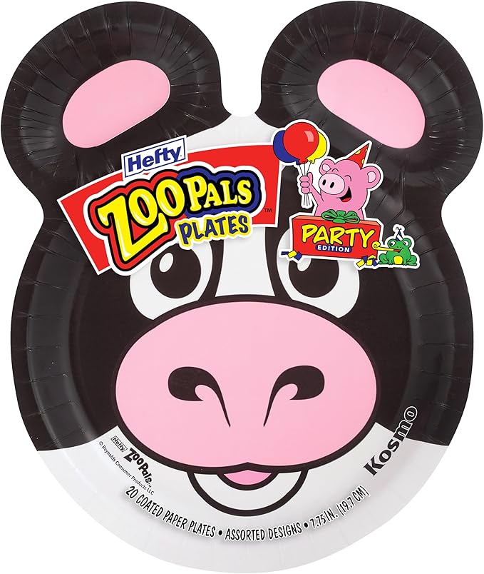 Hefty Zoo Pals Party Edition Paper Plates by Hefty