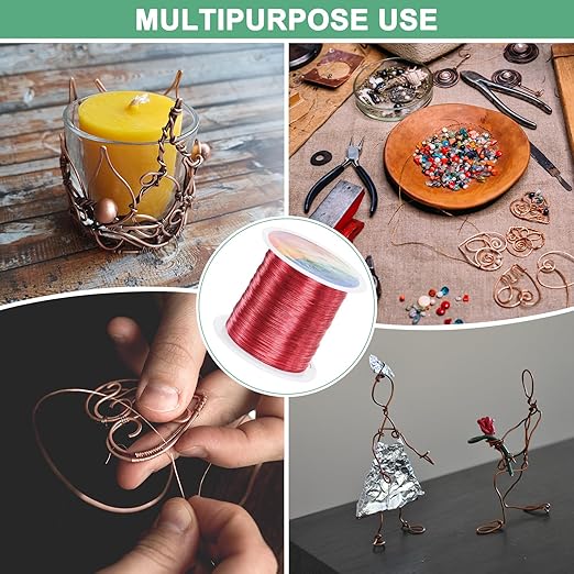 0.3mm Jewelry Wire, 28 Gauge 328FT Craft Wire Copper Beading Wire - Image 7