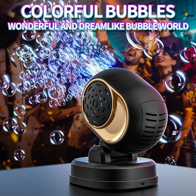 BOMOCO Bubble Machine Battery Operated Durable Bubble Blower Machine Automatic - Image 2