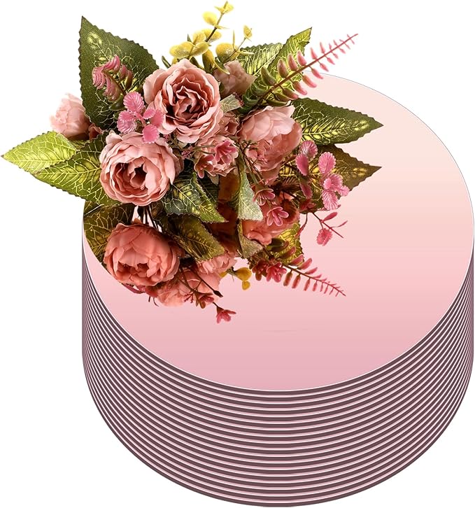 Thyle 12 Pcs 10 Inch Acrylic Round Mirrors by Thyle