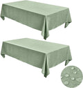 Fitable Faux Linen Tablecloths for Rectangle Tables: Water & Stain Resistant by Fitable