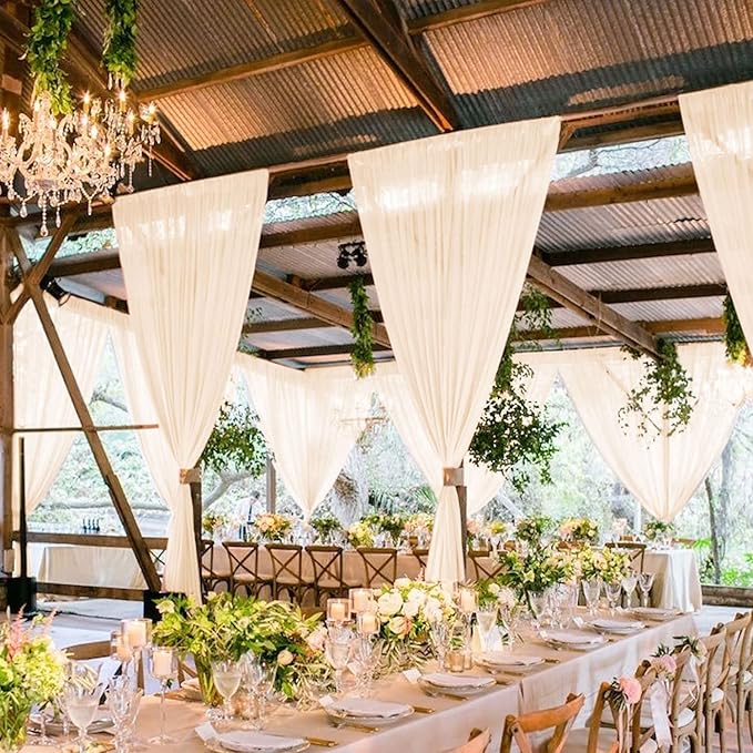 MODFUNS Champagne Ceiling Drapes - Image 7