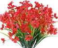 12 Bundles Artificial Flowers Outdoor UV Resistant Fake Flowers No Fade Faux by JEMONG