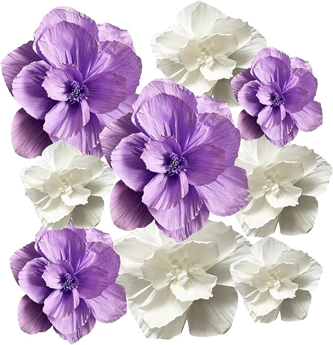 BRT Bearingshui Crepe Paper Flowers Decoration by BRT+Bearingshui