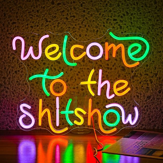 Welcome To The Show Neon Sign USB Powered Individual Fashion Decor Neon Sign by JLEWUINH