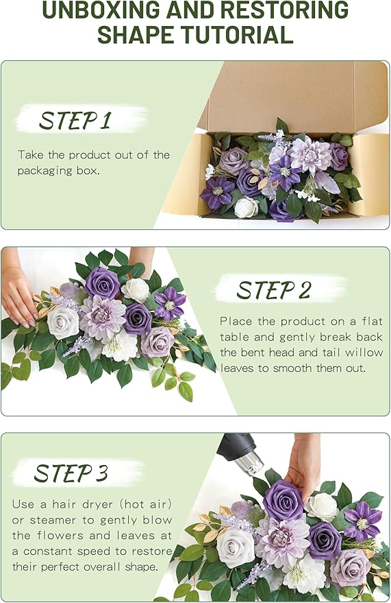 Wedding decor Welcome Sign Flower Backdrop Garland - Image 6