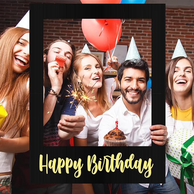 32 x 24 Inch Large Photo Booth Props Picture Frame Happy Birthday Party Frame by Beeveer