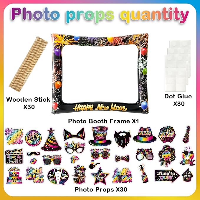 2026 New Year Photo Booth Inflatable Frame Kit - Image 7
