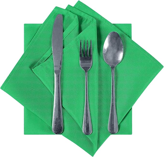 Cloth Napkins 20x20 inch Washable Polyester Dinner Napkins Soft Table Napkins - Image 2