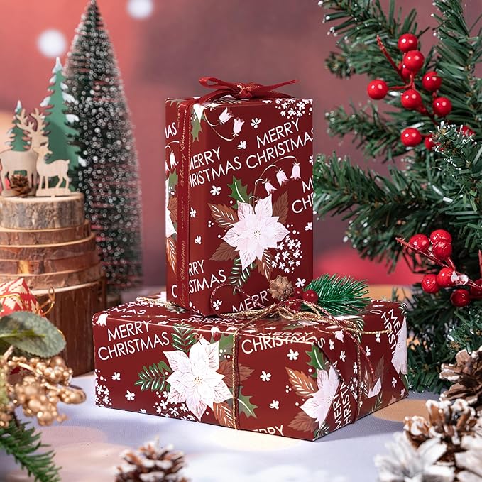 LeZakaa Christmas Wrapping Paper Roll - Image 6