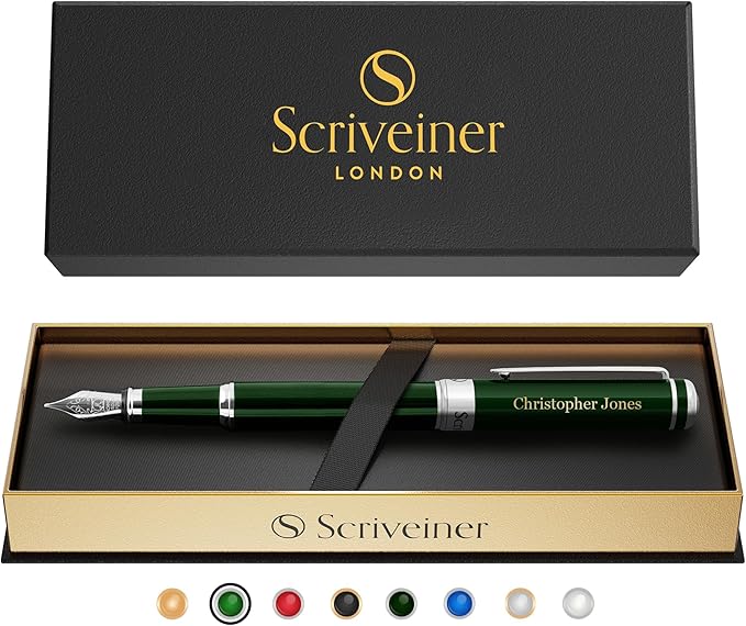 Scriveiner Personalized British Racing Green Pen by Scriveiner