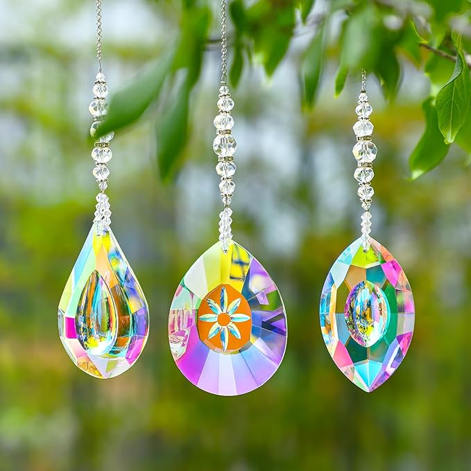 YU FENG 3PCS Crystal Suncatcher Pendant - Image 7