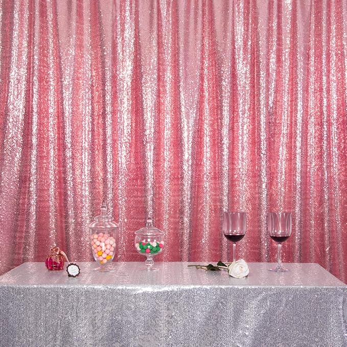 SquarePie Sequin Backdrop Curtain Not See Through Thick Glitter Background - Image 9