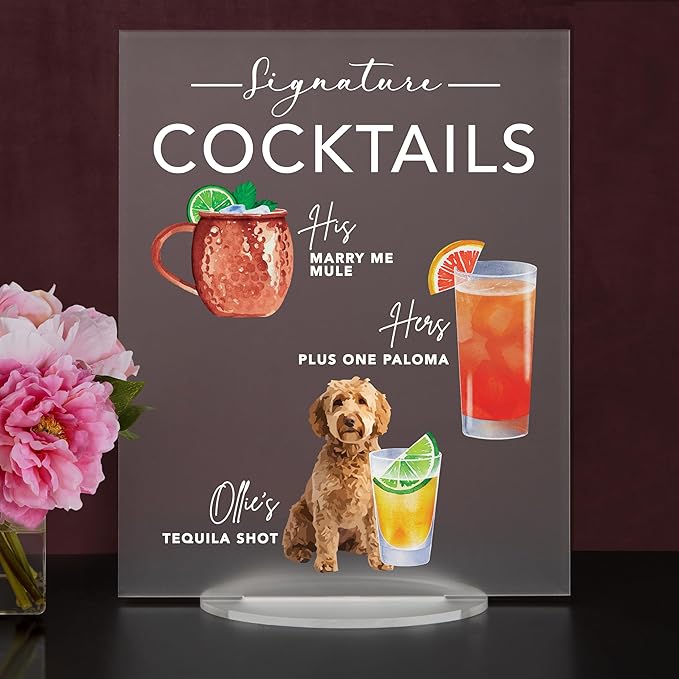 Pet Signature Drink Wedding Signs - Image 2
