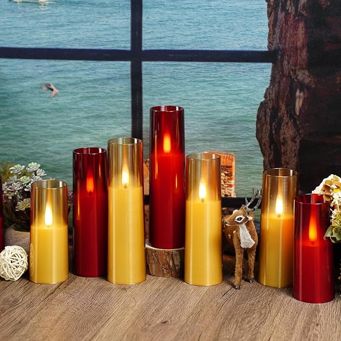 Flameless LED Candles, Upgraded Realistic Flickering Flame Battery Operated - Image 6