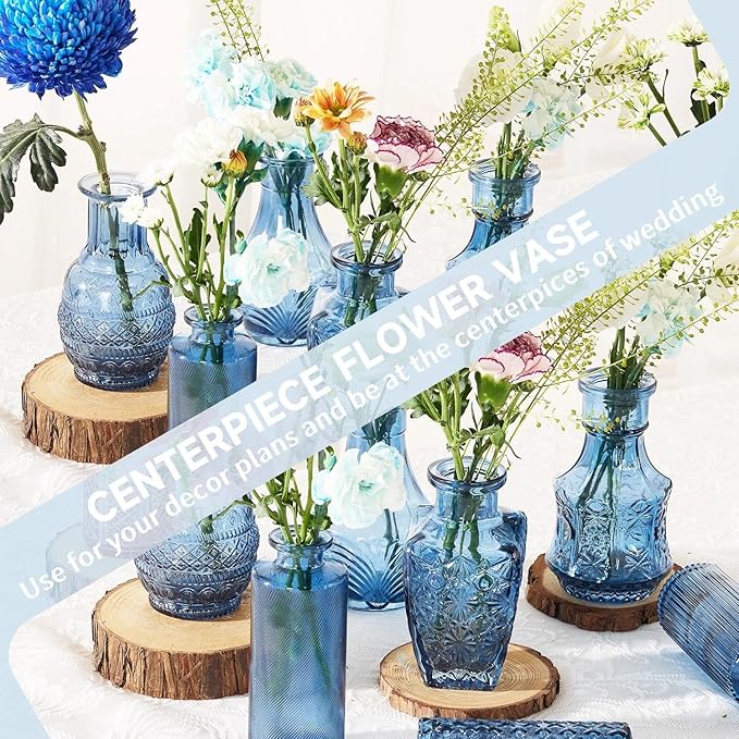 Mini Bud Vases As Wedding Centerpieces - Image 5