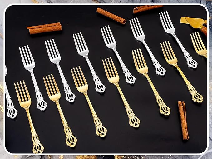 75PCS Silver Plastic Forks - Image 9