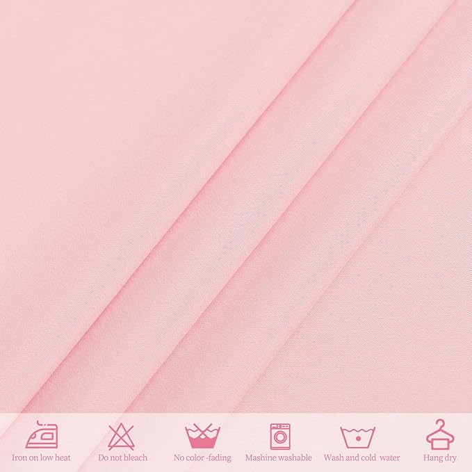 10 Pack Pink Tablecloths for 8ft Rectangle Tables 60 x 126 Inch - Image 3