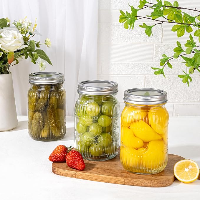 MirthMood 32 oz mason jars, Glass jars - Image 4