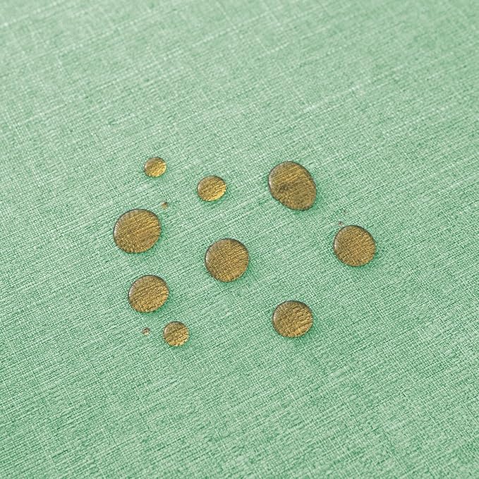 NLMUVW Light Green Round Table Cloth 48 Inch, Linen Tablecloth Rustic Farmhouse - Image 3