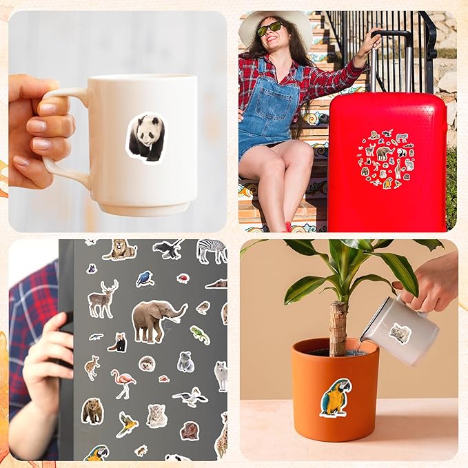 Wild Animals Stickers 750 Count Safari Jungle Animal Woodland Wildlife Zoo - Image 2