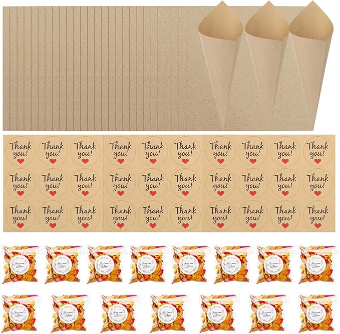 PATIKIL Dried Flower Confetti Cones - Image 8