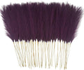 50pcs Pink Faux Pampas Grass Decor, 21.6" Short Artificial Pompous Grass Floral by ObbsieDirect