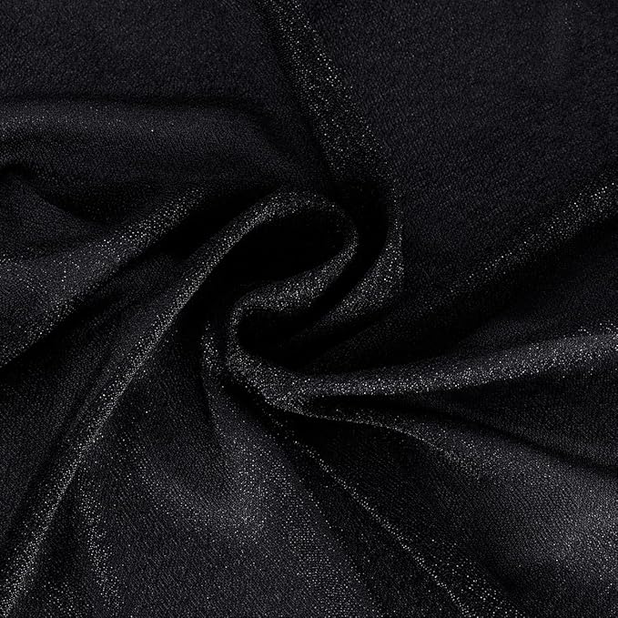 Black Wedding Arch Draping Fabric 2 Panels 29" x 20 FT Black Drapes - Image 6