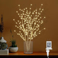 33in Birch Light Tree with 180 LED Lights, Twinkling Lighted Tree with Timer by CAMANTU