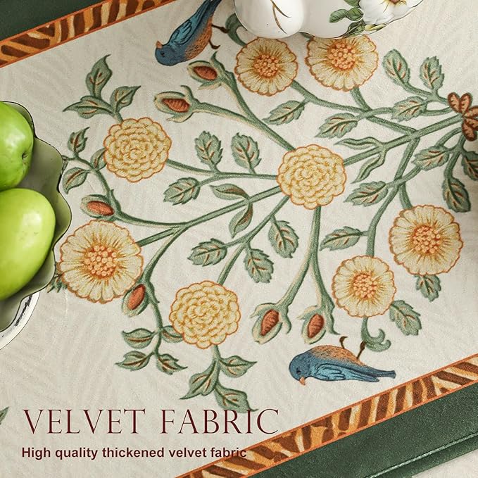 patdrea Velvet French Table Runner Farmhouse - Image 3