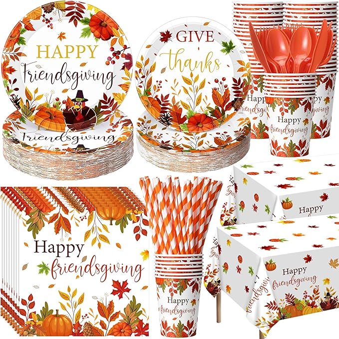 452 Pcs Happy Friendsgiving Party Decorations by Potchen